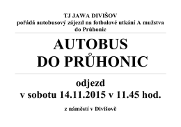 Autobus20151114 - TJ JAWA Divišov