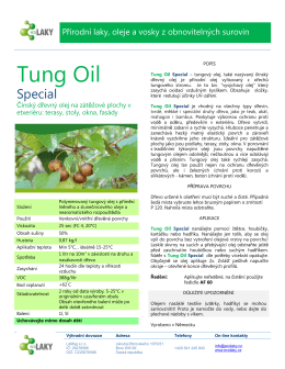 Tung Oil - Ecolaky