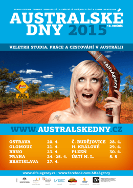 Pozvánka na Australské dny 2015 v PDF