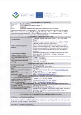 zateplení KD čp. 40 v obci Horní Těšice