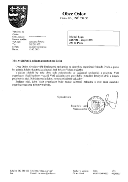 Obec Oslov