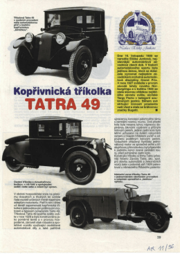 Ganzseitiges Foto - Jan Tuček Tatra 613