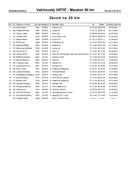 Valchovský DRTIČ - Maraton 25 km
