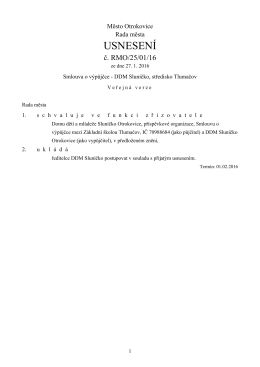 USNESENÍ - Město Otrokovice