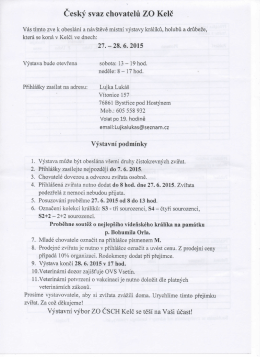 Česk&yacute; svaz chovatelů ZO Kelč