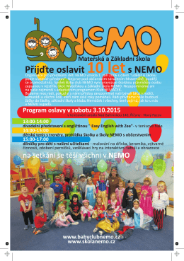 Pozvánka na oslavy