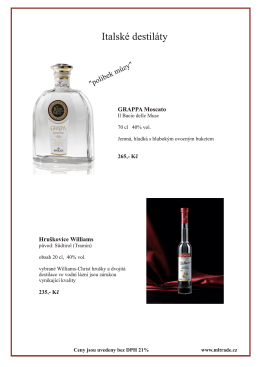Italsk&eacute; destil&aacute;ty