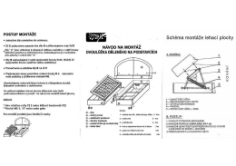 Návod na montáž Dvouluzko s čelem na podstavcích