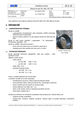 PN 19-2-15 Plastové skruže DN 1000