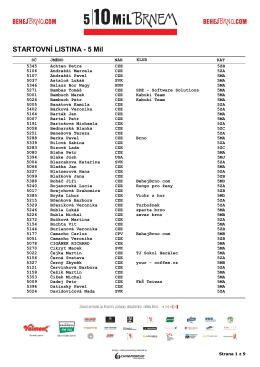 STARTOVNÍ LISTINA - 5 Mil