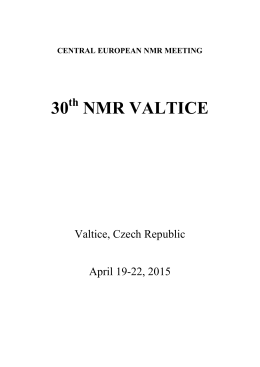 30 NMR VALTICE