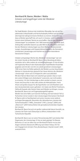 Bernhard Baron - Centrum Bavaria Bohemia