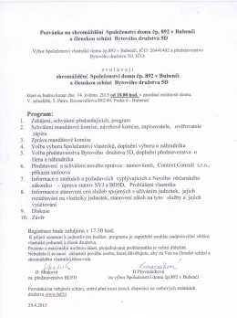 Pozvánka na schůzi 14.05.2015 (formát PDF)