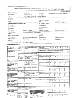 Záznam o ověření elektronického podání doručeného na