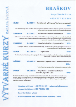 v 8.10.20] `l Korálkování - „Motanice“ (na lanku a na vlasci)