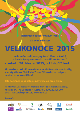 Velikonoce 2015 pozvánka