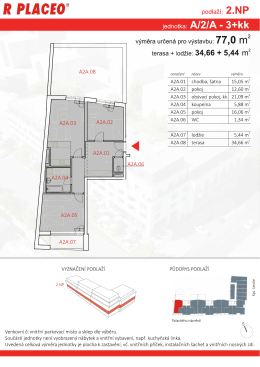 R PLACEO - karty jednotek - 2.NP