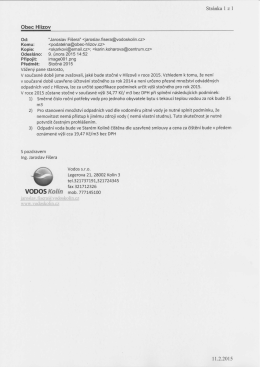 Str&aacute;nka 1 Z 1 Obec Hl&iacute;zov 0d: "Jaroslav Fi&scaron;era"