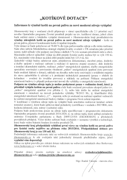 &bdquo;KOT&Iacute;KOV&Eacute; DOTACE&ldquo;