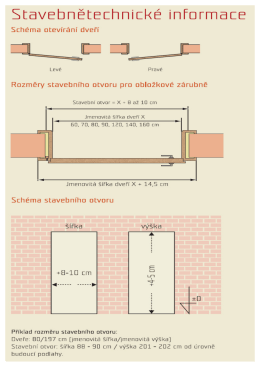 Stavebně - technick&eacute; informace