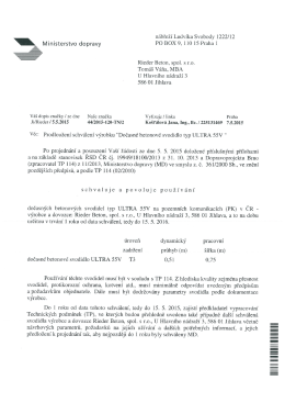 \ Ministerstvo dopravy PO BOX 9, 11015 Praha 1