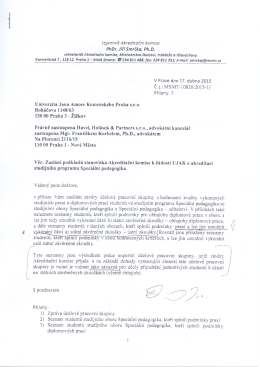 tajemník Akreditační kom/`se PhDr. Jiří Smrčka, Ph.D.