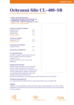 Cira folie 4 mil (0,1mm)