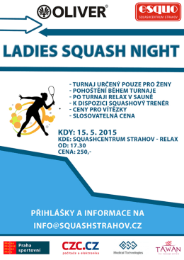 LADIES UASH NIGHT - Squashcentrum Strahov