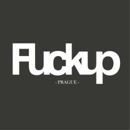 Logo FuckUp Night Prague PDF bílé