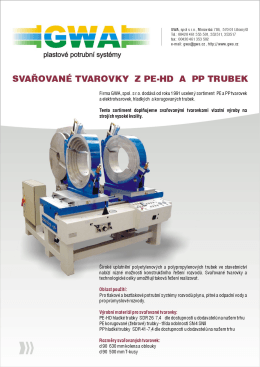 Svařované tvarovky