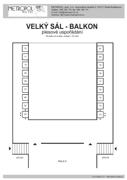 plesové uspořádání /balkon