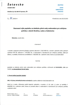 Ša t a VS k O BRATČICE - Šatavsko, svazek obcí
