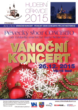 Vánoční koncert - pěvecký sbor CONCERTO 2015