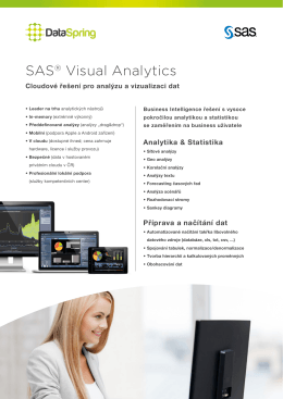 SAS® Visual Analytics