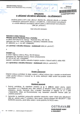 0 ZRIZENI VECNEHO BREMENE - SLUZEBNOSTI