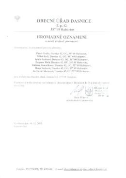 Hromadné oznámení