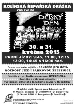 dětský den 2015 2 - Klub pro obnovu Kolínské řepařské drážky