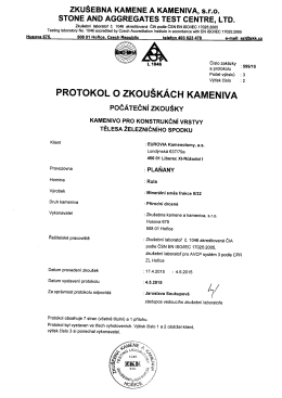 2015 Plaňany 0/32 MS - EUROVIA Kamenolomy, as