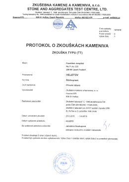 ZKUŠEBNA KAMENE A KAMENIVA, s.r.o.