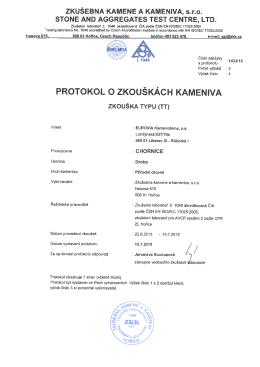 ZKUŠEBNA KAMENE A KAMENIVA, s.r.o.