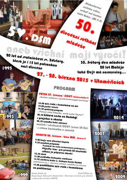 Page 1 ! 30. Světový den mládeře 20 let máteJe lákě Dejv má