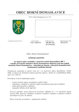 OBEC HORN&Iacute; DOMASLAVICE