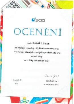získává Lukáš Lámus
