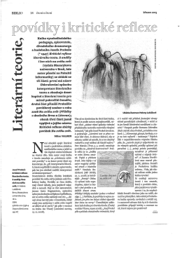 Liter&aacute;rn&iacute; teorie, pov&iacute;dky i kritick&eacute; reflexe (Biblio, březen 2015)