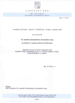 JIHOČESK&Yacute; KRAJ