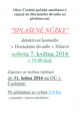 "SPLA &Scaron;EN&Eacute; N&Uacute;ŽKY &ldquo; - Obec Červen&aacute; Lhota