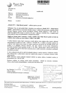 STUDIE DVT - MAL&Yacute; BYSTR&Yacute; POTOK