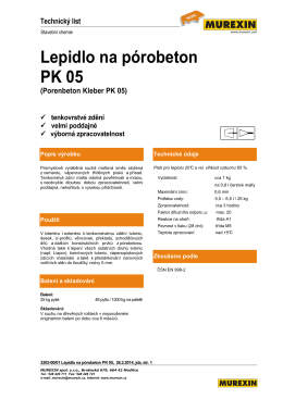 Lepidlo na pórobeton PK 05