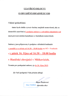 UZAVŘEN&Iacute; SMLOUVY