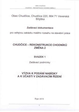 Výzva - chodníky